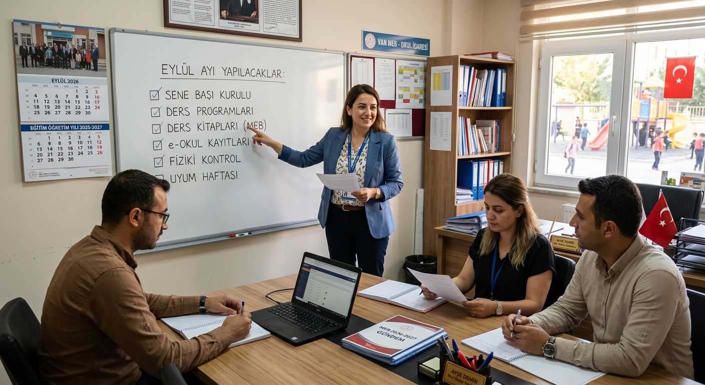 2026-2027 Eğitim Öğretim Yılı Eylül Ayı Okul İdarecileri İş ve İşlemleri Rehberi